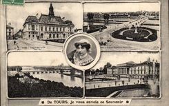 De Tours CPA Je vous envoie ce souvenir