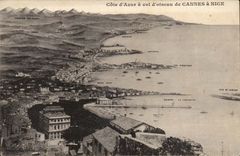 CPA Cote azure as the crow flies of Cannes has Nice
