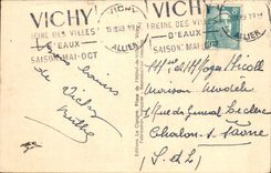 Vichy CPA Vue panoramique prise en avion