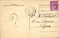 Auvergne CPA Panorama and CLermont Ferrand Royat