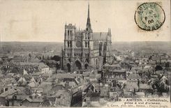 Amiens CPA Cathedral taken as the crow flies