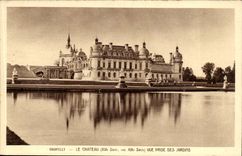 Chantilly CPA the castle Seen from of the gardens