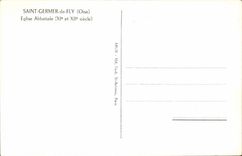 Saint To germinate of Fly CPA Abbey church