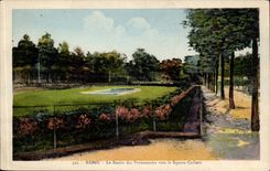 Reims CPA das Bassin der Wege in Richtung zum Colbert allgemeinen Garten