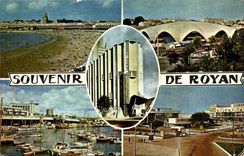 MODERN CARD Souvenir of Royan