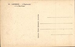 Lourdes CPA the esplanade and the basilica