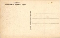 Lourdes CPA the basilica and the Breton martyrdom