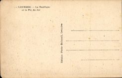 Lourdes CPA the basilica and the peak of Jer