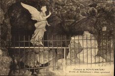 Martyrdom of Pontchateau CPA Cave of Gethsemani Jesus failing