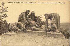 Martyrdom of Pontchateau CPA Jesus given ntre hands of Sainte the Mother