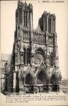 Reims - die Kathedrale - CPA