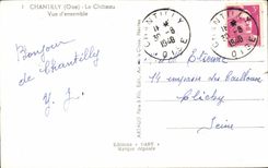 Chantilly - das Schloss - Gesamtabbildung - CPA