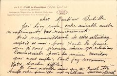 Compiegne - Clairirer of the Armistice - Interior of the Coach saon of the Foch Marshal - CPA