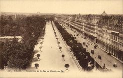 Paris 1 - Ansicht der Strasse von Rivoli - CPA