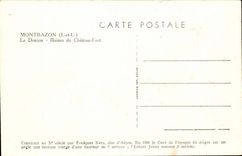 Montbazon - der Unterhalt - Ruinen des Schlosses ist - CPA