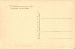 Chenonceaux - die Nordschlossfront ist - CPA