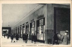 Contrexeville - Weg unter den Galerien - CPA