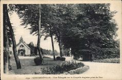 Contrexeville - ein Entweichen auf der englischen Wolbung genommen vom Park - CPA