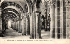 Vezelay - Basilica of the Madeleine - dimension side Right - CPA