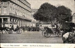 Paris - 8 Collection Small Newspaper - the Place of the French Theater - CPA