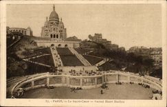 Paris - 18 - La Basilique de Montmartre - Sacre Coeur - CPA 