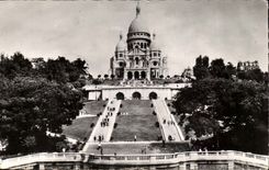 Paris - 18 - La Basilique de Montmartre - Sacre Coeur - CPA 