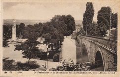 Laon - the Funicular and the War memorial - CPA