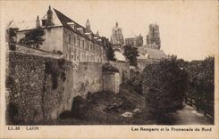 Laon - Walls and the Walk of North - CPA