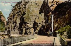 CPA Brucke und Felsen der Wegholle von Pierrefitte haben Luz