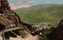 CPA Strasse Cauterets Pierrefitte der Ansicht-Niederlage und -tunnels