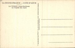 La Turbie CPA the trophy of the Alps