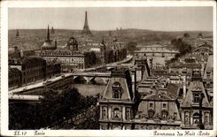 Panorama Paris-CPA der acht Brucken