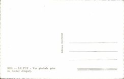Le Puy CPA Vue generale prise du rocher (Espaly)