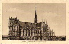 Amiens CPA Cathedral Seen side (east coast)
