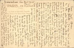 Paris CPA La Seine au quai de la Tournelle