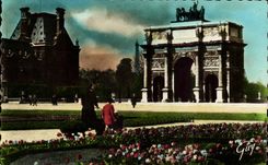 Orte Paris-CPA und Arc de Triomphe des Karussells