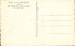 Orte Paris-CPA und Arc de Triomphe des Karussells