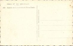 Paris CPA Abside de la cathedrale Notre DAme