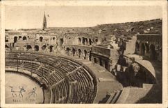 Nimes CPA der Arena gesehene Innenraum