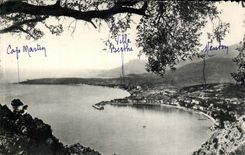 Menton CPA Seen from of the border the Cape Martin
