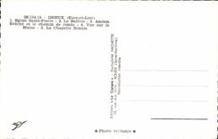 Holy Dreux MODERN CARD Church Pierre Old Belfry eveche Covered way Blaise