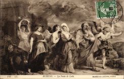 CPA Rubens das Entweichen des abgeneigten Museums des Louvre Paris