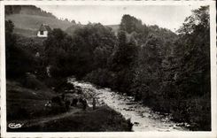 New church of Entragues CPA Rhue Road of Espinehal