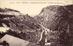 Auvergne CPA Thiers Falls of Durolle the end of the world