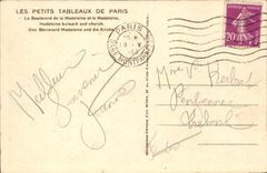 Paris CPA the boulevard of the Madeleine and the Madeleine