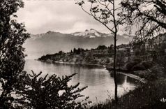 Saint Gingolph CPA Free Swiss Lake Leman and Diablerets