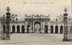 Nancy CPA Arc de triomphe vu de la place de la Carriere