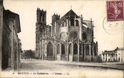 Mantes CPA the cathedral the apse