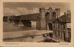 Germany Ludwigshaven amndt Rhein Rheinbrucke CPA