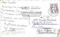 Angers CPA the home of Adam old woman remarkable house by her original sculptures